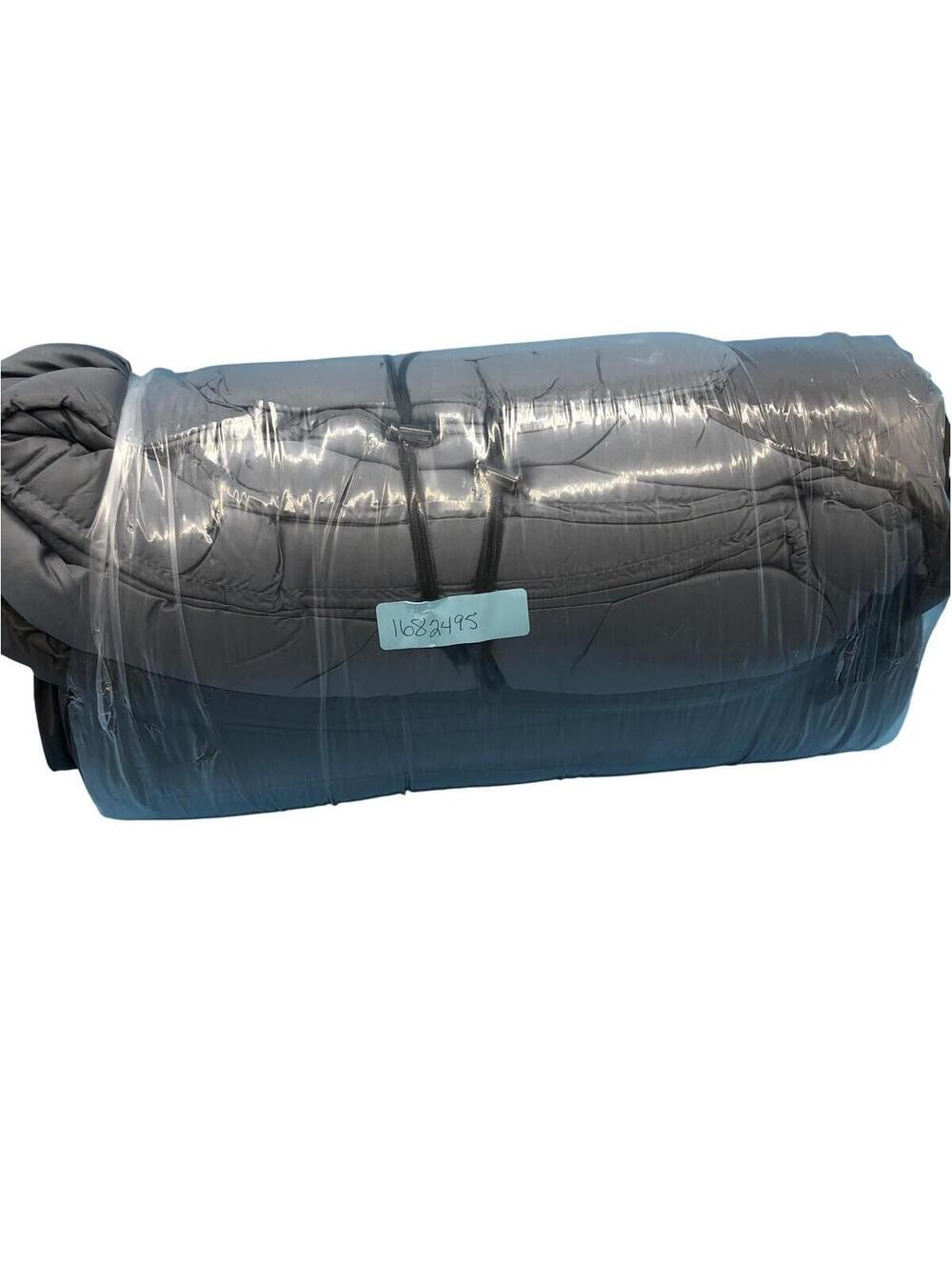 Gray Camping Sleeping Bag Mens Large Rectangular Roll Up Bedroll Outdoor Gear